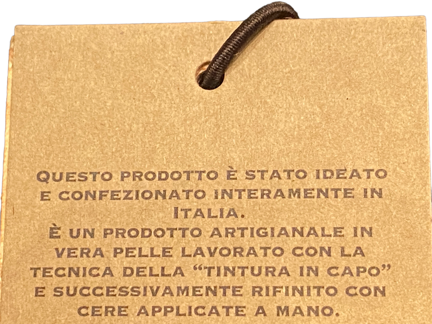 BAYSIDE Borsa a due manici in cuoio vintage con intreccio